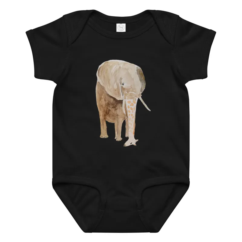 Girrafant Baby jersey bodysuit